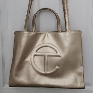 Telfar Medium Shopping Bag - Gold